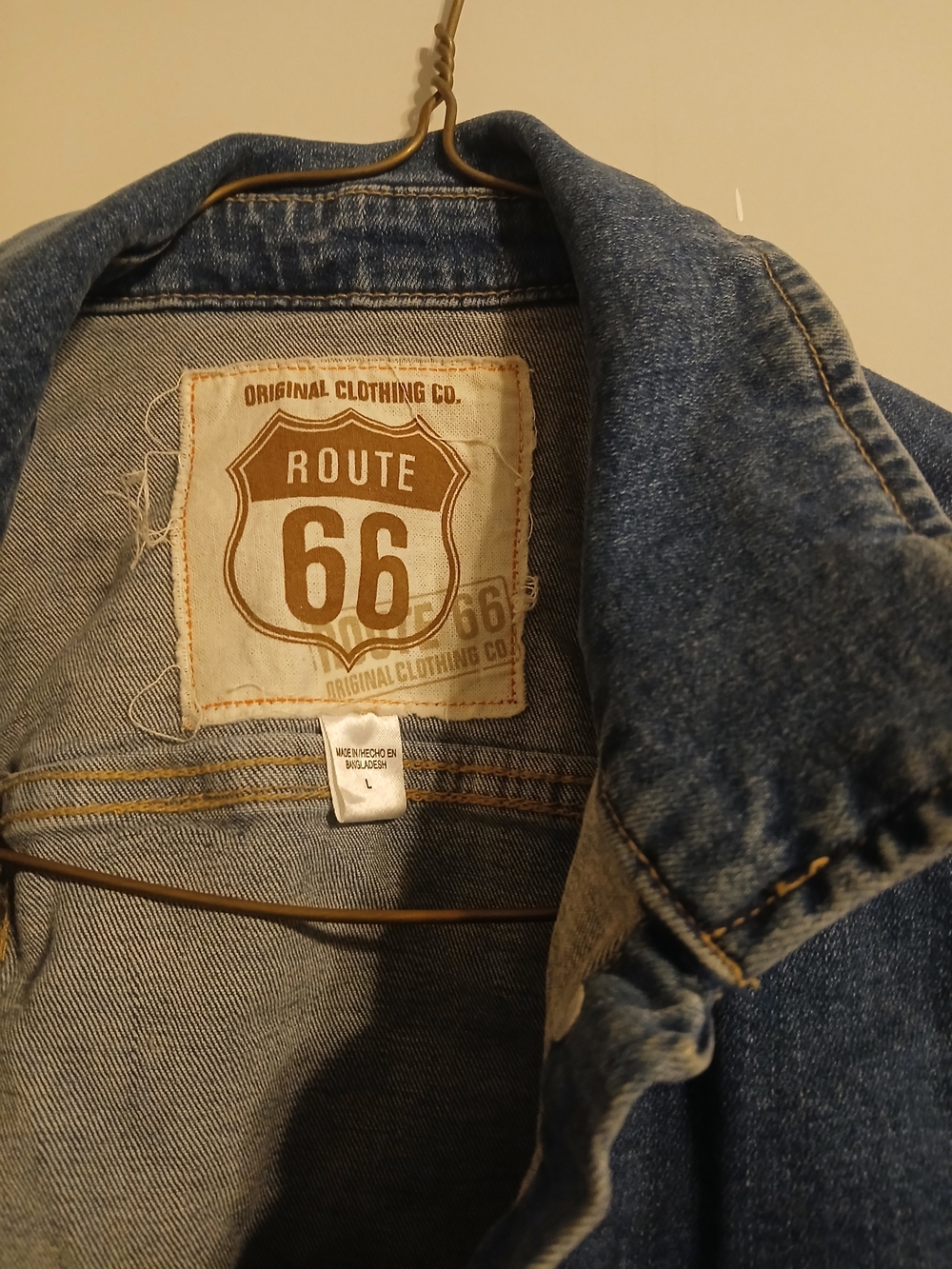 Route 66 Denim Jacket - Blue